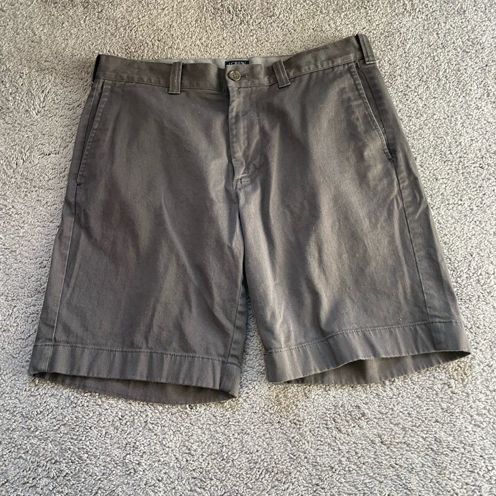 J Crew Charcoal chino shorts. Size 32. In great condition.